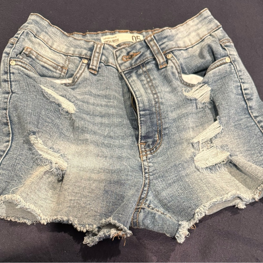 Refuge High Rise denim shorts size 5
